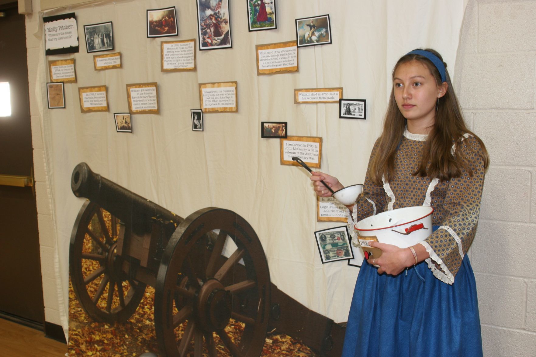 Students create living history museum - Mary Ludwig Hays